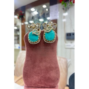 Atractivos Pendientes de Zirconia con Baño de Oro de Primera Calidad para Mujer, Ideales para Bodas y Fiestas, Moda de Tendencia - Product Image 3