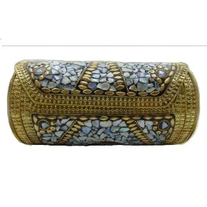 Handmade <b>Mosaic</b> Metal Clutch Bag Bohemian Evening Purse Stone Inlay Wedding Party Handbag Women Medium Hot Selling Indoor - Product Image 6