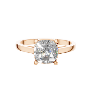 Anillo de compromiso y boda de lujo chapado en rodio con moissanita de 2 quilates, corte cojín, color D, VVS, plata de ley 925, ideal para regalo. - Product Image 5