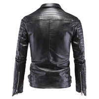 Veste en cuir décontractée pour homme, style urbain, col montant, grande taille, prix bas, fabrication, teinture unie, nouvelle mode, hiver