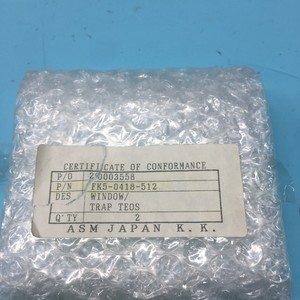 ASM Japan fk5-0418-512 Window, 163173 - อุปกรณ์และอะไหล่เซมิคอนดักเตอร์ระดับโลกที่เชื่อถือได้ - Product Image 1
