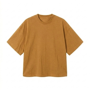 Camiseta Oversize Personalizada para Hombre, 100% Algodón, Impresión 3D, 240GSM, Gruesa, Transpirable, Estilo Vintage, para Logotipo Personalizado, Venta al Por Mayor - Product Image 4