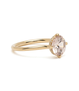 แหวนแต่งงานแบบโซลิแทร์ทรงกลมเจียระไนบริลเลียนท์ทองคำแท้ 14K ประดับเพชรเลี้ยงในห้องปฏิบัติการ สำหรับทุกเพศ - Product Image 2