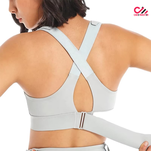 High Support Simple Sports <b>Bra</b> for Women Adjustable <b>Straps</b> Breathable Eco-Friendly Quick Dry 100% Cotton Fabric Secure Fit - Product Image 2
