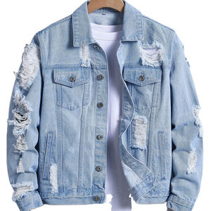 Custom Mens Denim <b>Jacket</b> Vintage Washed Denim <b>Patches</b> <b>for</b> Boutiques Wholesale Factory Direct Bulk - Product Image 3