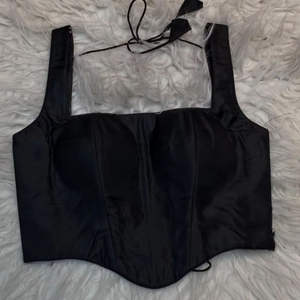 Black Padded Breathable <b>Mesh</b> Spandex Woven Sleeveless Short <b>Corset</b> Crop <b>Top</b> Blouse Sweetheart Collar for Autumn/Winter Wedding - Product Image 1