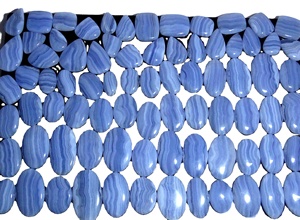Cabujones de Ágata Azul Natural Hechos a Mano, Calidad Premium, en Varios Tamaños y Formas Personalizables para la Creación de Joyería DIY - Product Image 3