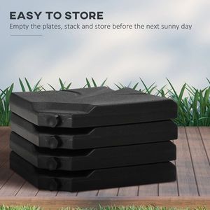 Base per Ombrellone Quadrato da Giardino in Acciaio Inossidabile per Patio, Ristorante, Hotel, Spiaggia, Piscina, Telaio in Acciaio da 3m di Raggio per Giardini - Product Image 6