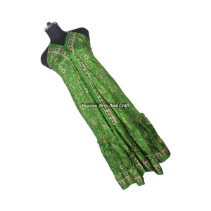 Nuevo Vestido Bohemio de Diseñador para Mujer, Estilo Boho, Hecho con Seda de Sari Reciclada, Vestido de Verano Elegante para Mujer, Vestido de Noche sin Mangas - Product Image 6