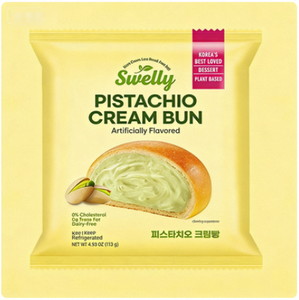 SWELLY PISTACHIO CREAM BUN - Authentique pain au pistache artisanal de K-bakery, garni de pistache salée et de crème fraîche, collation savoureuse - Product Image 5