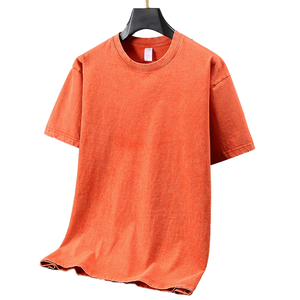 T-shirt unisexe vintage en coton 100% 260 g/m² pour usage quotidien, délavé à la pierre, à manches courtes et col rond, pour hommes et femmes - Product Image 5