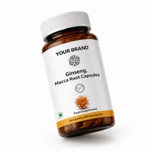 Premium Ginseng Maca Root Capsules Natural Herbal Extract <b>Blend</b> Sealed <b>Bottle</b> Plant Based Dietary Supplement - Product Image 4