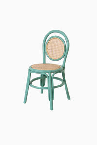 Commandes personnalisées acceptées - Chaise pour enfant en rotin vert de haute qualité - Fabriquée en rotin naturel, mobilier pour enfants. - Product Image 3