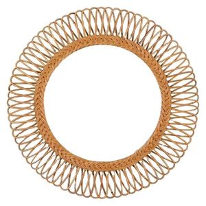 Natural Vibe Bohemian Round Rattan y Rotan Espejo Uso decorativo - Product Image 1