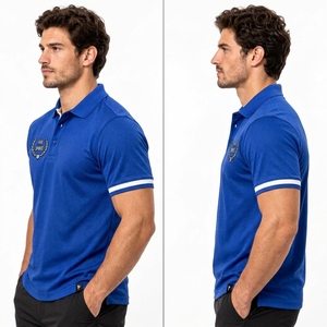 Camisa Polo Personalizada para Hombre, Ropa Casual de Manga Corta, Tejido Transpirable, Ligero, Cómodo, Ajuste Premium, Moda Masculina para el Día a Día - Product Image 5