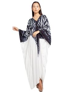 Rayón indio Tie Dye mujeres señoras fiesta desgaste largo Kaftan mujeres Tie Dye vestidos ropa Kaftan - Product Image 1