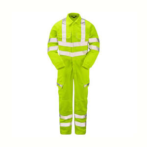 Custom Made High Visibility <b>Waterproof</b> Safety <b>Work</b> Coveralls Uniforms Polyester/Nylon Anti-Bacterial Quick Dry Breathable High - Product Image 1