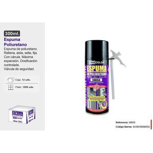Criscolor Schiuma Poliuretanica 300ml con Cannula, Massima Espansione, Riempie, Isola, Sigilla, Fissa - Product Image 1