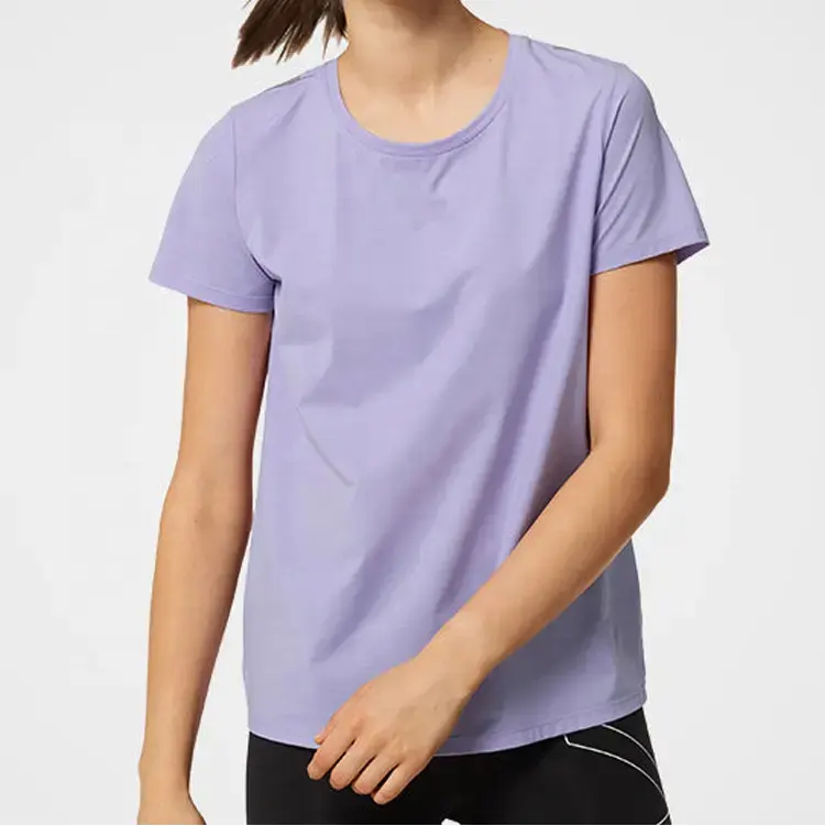 Factory Supplier High Quality Custom Printing women Quick Dry women's t-shirt Mesh Panel short sleeve Gym Sports T Shirts