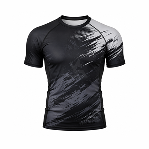 T-shirt de compression à manches longues pour homme, protection UV, séchage rapide, idéal pour la gym, la course et le fitness - Product Image 1