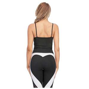 Ropa Deportiva y de Yoga al por Mayor para Mujer Tallas Grandes, Conjunto de Sujetador Deportivo Negro Personalizado y Pantalones, Estilo Juvenil, Ligero y Transpirable - Product Image 3