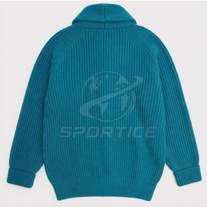 Pull classique d'hiver respirant en coton/laine, tissu tricoté doux, fermeture boutonnée, cardigan pour homme pour un usage décontracté, vente en gros - Product Image 2