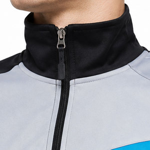 Ensemble de survêtement sportif d'hiver pour homme, haut de gamme, uni, personnalisé, respirant, léger, 100% polyester, vêtements de fitness - Product Image 5