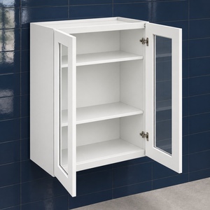 Venta al por Mayor de Gabinetes de Pared con Puerta de Vidrio de 24 x 36 Pulgadas, Blancos, Estilo Shaker, RTA, Fabricante OEM de Vietnam - Product Image 5