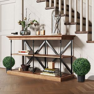 2 Pack 20.5\" Boxwood Topiary <b>Trees</b> with Pots Indoor/Outdoor Decorative Faux Plants 20.5\" <b>Artificial</b> <b>Trees</b> - Product Image 2