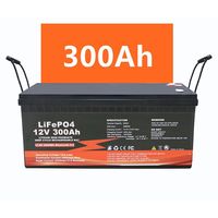 Baterai Lithium LiFePO4 Kapasitas Tinggi 12V 100Ah 300Ah Siklus Dalam untuk Solar RV Marine Trolling Motor UPS
