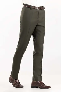 Nuevos Pantalones de Vestir a Rayas para Hombre, Corte Slim Fit, Formales de Negocios, Casuales de Oficina, Diseño Elegante y Moderno, OEM ODM - Product Image 3