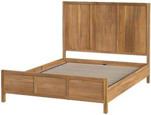 Lit Queen Size marron clair au design traditionnel en bois d'alouette durable Specialties Company Style bois massif - Product Image 3