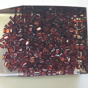 โกเมนสีแดงธรรมชาติ 3.30x2 มม. ทรงบาแกตต์ คุณภาพดีที่สุด พลอยเม็ดเดี่ยว ขนาดปรับแต่งได้สำหรับทำเครื่องประดับ - Product Image 2