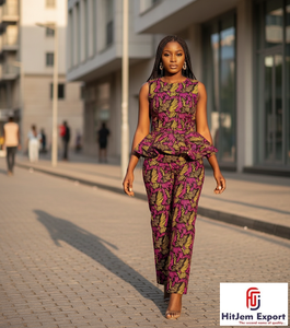 Tissu Wax Africain Premium 100% Coton Ankara en Gros Ghana Nigéria Côte d'Ivoire Textile Wax pour la Production de Vêtements - Product Image 5