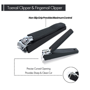 Stainless Steel Manicure Kit 3 In 1 <b>Nail</b> Clipper File Cuticle Pusher Portable Tools for Adults Classic Style Bag Packing - Product Image 2