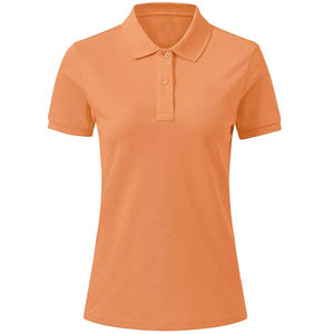 Chemise polo à manches courtes en coton extensible pour femmes, col classique, vêtements décontractés de golf en plein air - Product Image 1