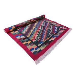 Tapis en coton moderne, doux et robuste, tissé à la main, design uni, antidérapant, lavable, idéal pour une utilisation quotidienne dans les foyers très occupés - Product Image 3