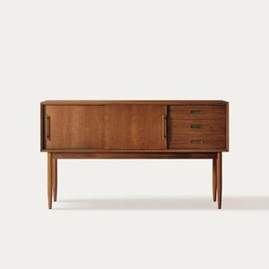 Minimalist <b>Wood</b> <b>Storage</b> <b>Cabinet</b> with Flat Panel Doors Stylish Living Room Sideboard for Home Bedroom and living - Product Image 1