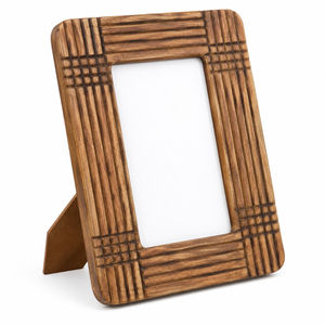 Stylish Whitewashed <b>Wood</b> <b>Picture</b> <b>Frame</b> Antique Style Table Desktop Photo <b>Frame</b> Premium Farmhouse Room Decoration Best Price - Product Image 2