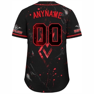 Maillot de baseball d'équipe personnalisé, uniforme athlétique sublimé avec tissu anti-humidité - Product Image 3