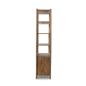 Mueble de Salón Moderno de Madera Maciza con 4 Estantes y Puertas de Almacenamiento, Diseño Minimalista, Muebles para el Hogar - Product Image 5