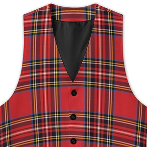 Chaleco de tartán personalizado para hombre, chaleco a cuadros con espalda ajustable, chaleco formal para bodas, fiestas y ocasiones especiales - Product Image 5