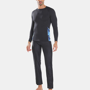 Camisetas de Manga Larga Transpirables de Spandex/Poliéster, con Logotipo Personalizado, Ropa Deportiva de Compresión para Natación y Gimnasio, Nueva Llegada - Product Image 4