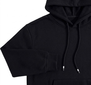 Sudadera con Capucha Negra para Mujer, Sudadera con Bolsillo Canguro, Informal, para Otoño e Invierno - Product Image 3
