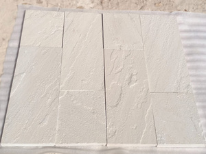 Baldosas de Piedra Arenisca Blanca Menta de Alta Calidad, Elegante Piedra Natural para Pisos, Revestimiento de Paredes, Patio, Jardín, Paisajismo, Larga Duración - Product Image 4