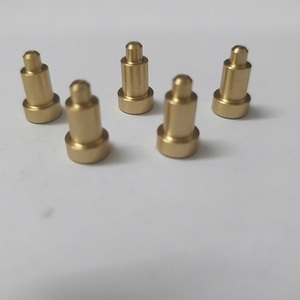 High Precision Gold Plated Copper Pin Connector | Custom CNC Machined Copper Plug | Electronic Component Copper Dowel Pin OEM - Product Image 1
