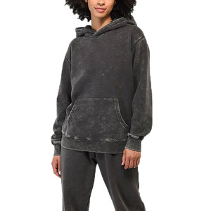 Sudaderas con Capucha Estilo Acid Wash OEM Unisex, Sudaderas Vintage Esenciales para Hombre y Mujer, Sudadera con Capucha Personalizada con Efecto Desgastado por el Sol - Product Image 2