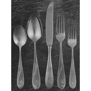Nouvel ensemble de couverts à salade en acier inoxydable de luxe avec poignée au look moderne unique ustensiles de service de haute qualité restaurant de mariage maison - Product Image 5