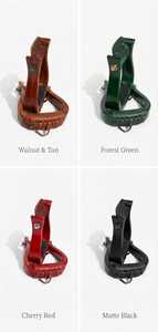 Estribos de madera occidentales para caballo, con revestimiento de cuero ecuestre y refuerzo de acero, color personalizado, logotipo, para equitación en ranchos y senderos. - Product Image 2