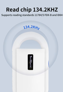 <span class=keywords><strong>Lecteur</strong></span> Scanner RFID Portable FDX-B 134,2 KHz PT160 ABS pour Animaux de Compagnie (Chiens, Chats) avec <span class=keywords><strong>Puce</strong></span> Microchip pour Étiquette Auriculaire en Verre et Accès USB - Product Image 3